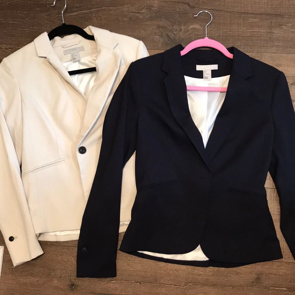 Bundle - 2 H&M blazers (cream and navy)